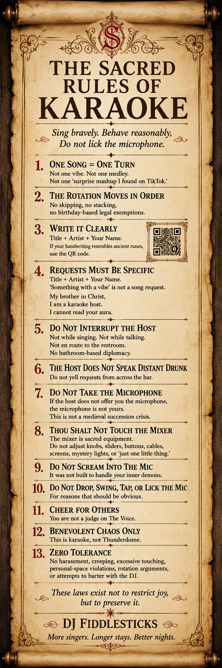 The Sacred Rules of Karaoke poster
